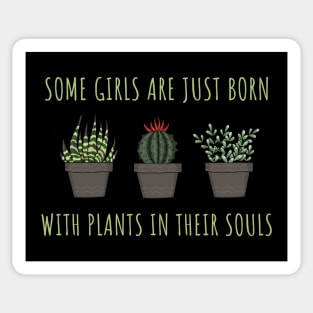 Girls with plants in their soul Sticker